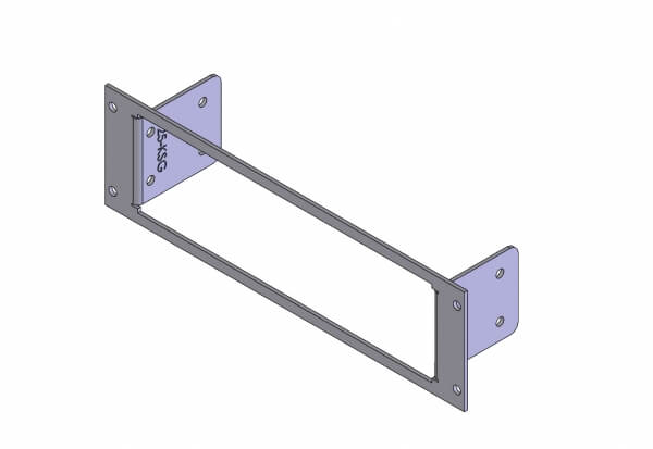 1-Piece Equipment Mounting Bracket, 2.5″ Mounting Space, Fits Misc. Kustom G3 Digital Eyewitness DVR