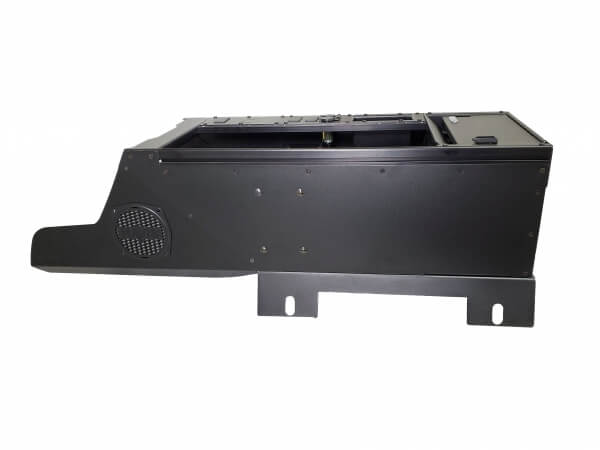 Vehicle-Specific 19″ Wide Flat Console With PocketJet 8 Printer Mount for 2019-2025 Chevrolet Silverado & GMC Sierra