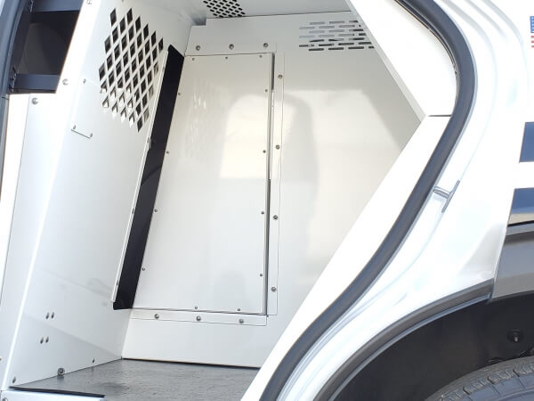Dual K9 Divider For 2020-2025 Ford Interceptor Utility K9 – White