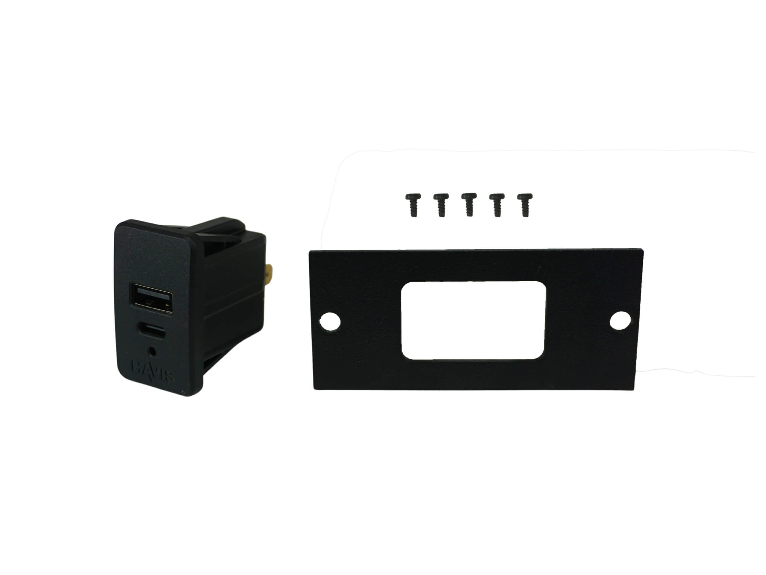 Console Accessory Bracket Kit with 1 USB-C & USB Type A Dual Port Charger for 3.3″ Section of VSW Consoles