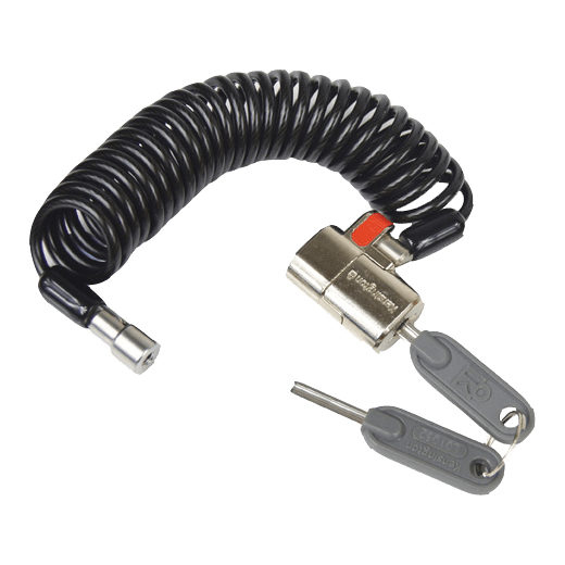 Locking Security Tether For Flexipole Payment Mounts