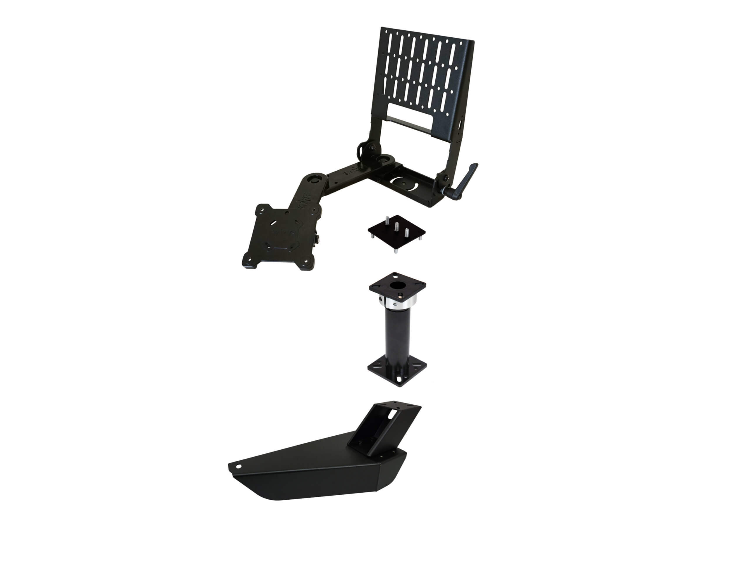 Standard Tablet Pedestal Mount Package for 2021-2025 Chevrolet Tahoe, 2019-2025 Sierra 1500 and Silverado 1500 (4th generation), and Chevrolet 2020-2025 Sierra 2500HD, 3500HD, and Silverado 2500HD, 3500HD