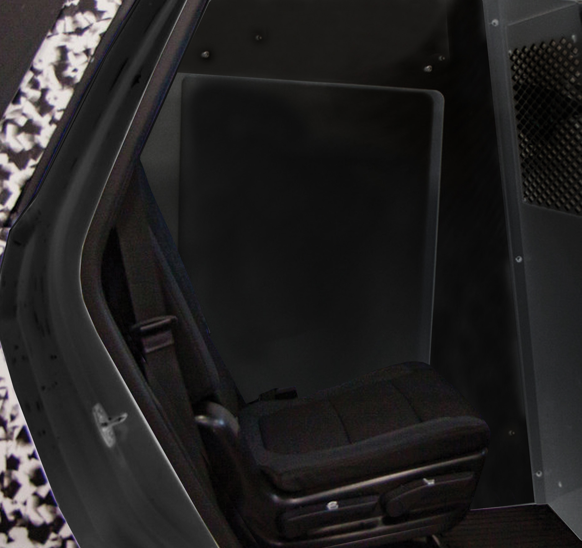 K9 Prisoner Transport System For 2021-2025 Chevrolet Tahoe – Black