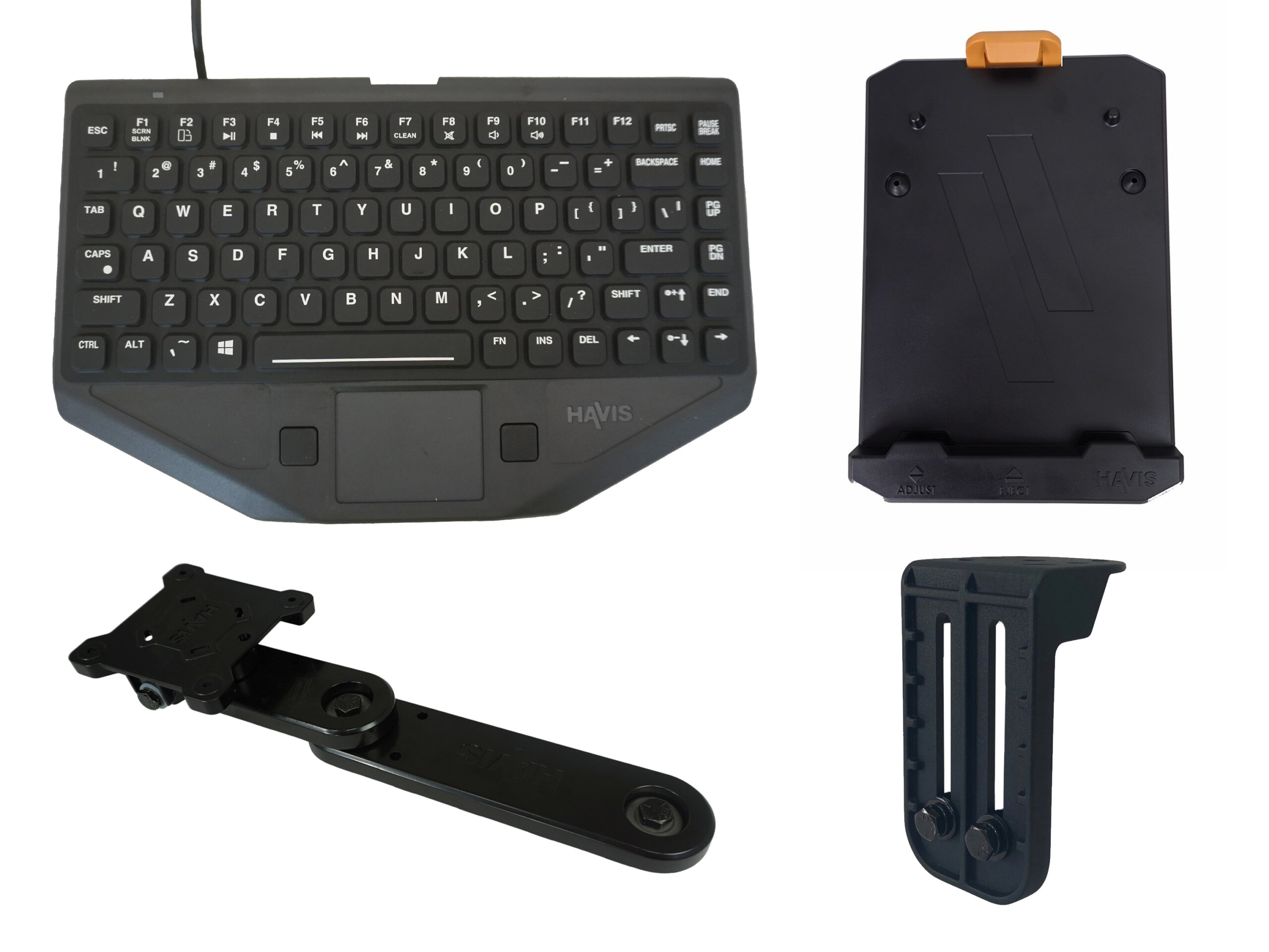 Premium Package – Rugged Keyboard With Mount (No Emergency Key)