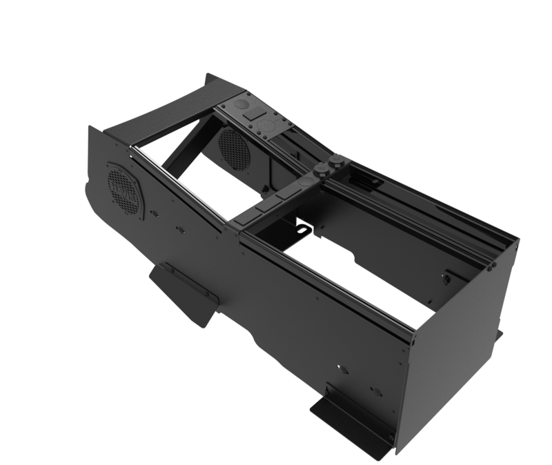 Vehicle-Specific 24″ Wide Angled Console for 2022-2025 Ram DT 1500 without Manual Transfer Case Shifter & OEM Console