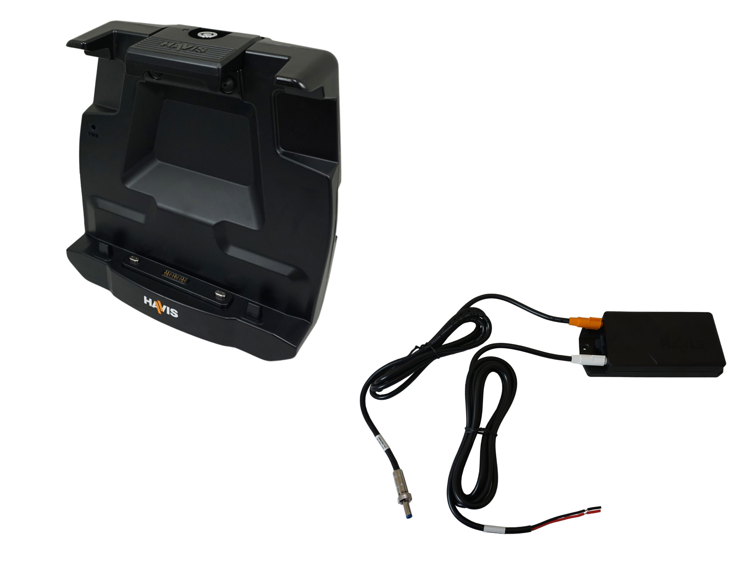 Docking Station for Dell’s 7230 Tablet with Standard Port Replication, Quad Pass-Thru Antenna Connection, & 120W DC Power Supply