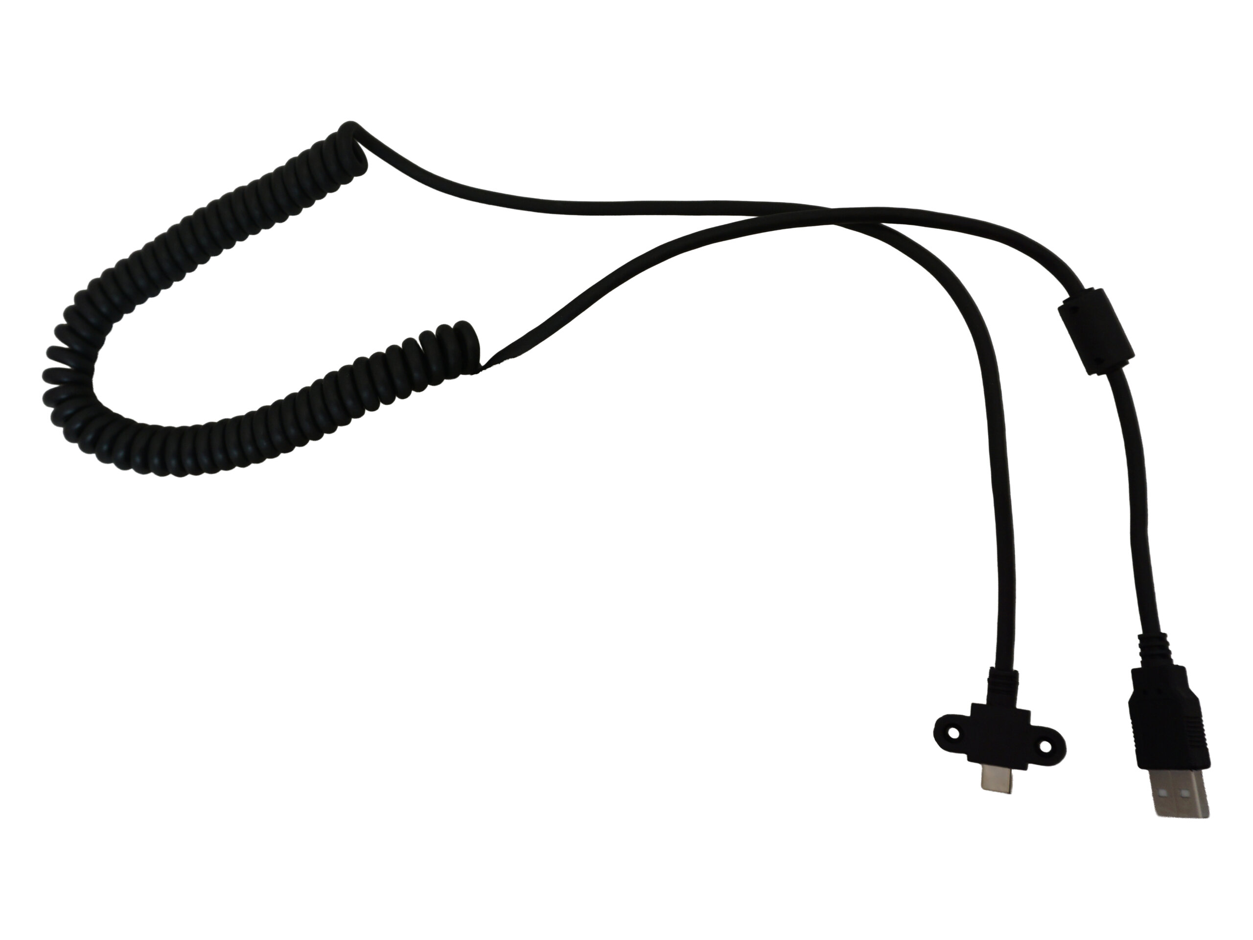 Replacement Coiled USB-C To USB-A Cable for Havis Rugged Keyboard KB-1000 Series